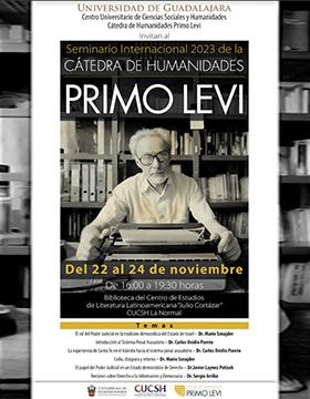 Cartel del Seminario Internacional 2023 la Cátedra de Humanidades Primo Levi