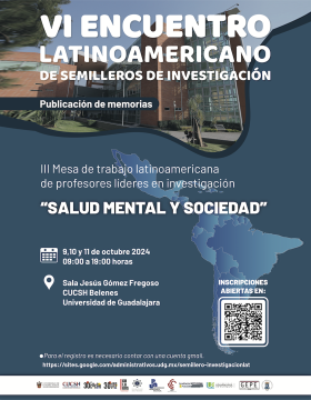 Cartel del VI Encuentro Latinoamericano de Semilleros de Investigación
