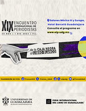 Cartel del XIX Encuentro Internacional de Periodistas 2023