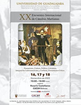 Cartel del XX Encuentro Internacional de Cátedras Martianas