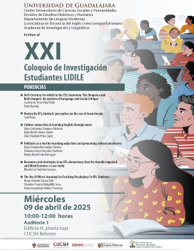 Cartel del XXI Coloquio de Investigación Estudiantes LIDILE