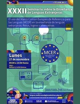 Cartel del XXXII Seminario sobre la Enseñanza de Lenguas Extranjeras