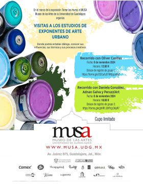 Cartel de las Visitas a los estudios de exponentes de arte urbano