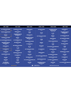 Cartelera de la Cineteca FICG