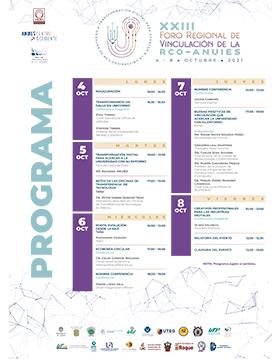 XXIII Foro Regional de Vinculación RCO-ANUIES