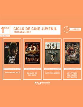 Cartel del Ciclo de cine juvenil. Proyección de la cinta: El baile de San Juan