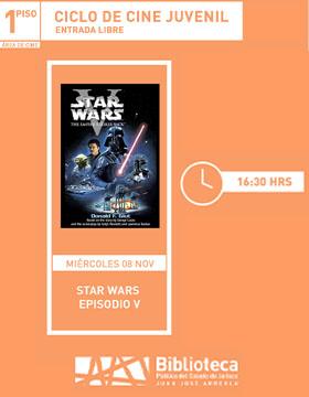 Ciclo de cine juvenil. Proyección de la cinta: Star Wars, episodio V.