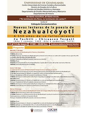 Coloquio conmemorativo: Nuevas lecturas de la poesía de Nezahualcóyotl, a 550 años de su fallecimiento