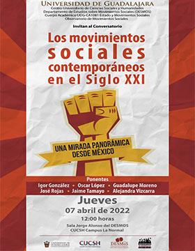 Conversatorio: Los movimientos sociales contemporáneos en el siglo XXI