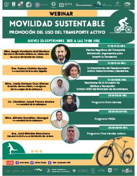 Webinar: Movilidad sustentable: Promoción del uso del transporte activo