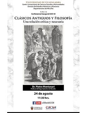 Conferencia inaugural 2021-B: Clásicos antiguos y filosofía. Una relación crítica y necesaria