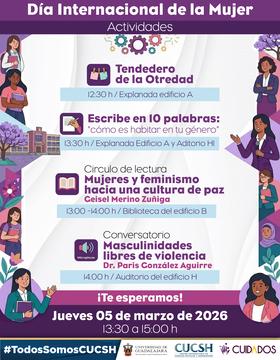 Cartel de Día Internacional de la Mujer en el CUCSH
