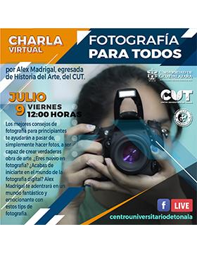 Charla virtual: Fotografía para todos