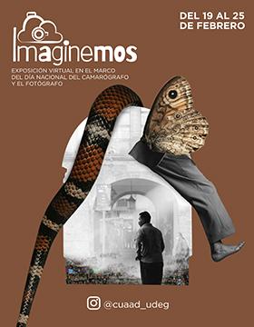 Cartel con información sobre la Exposición virtual: Imaginemos