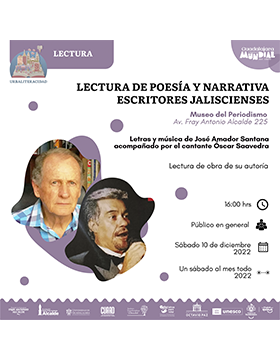 Lectura de poesía y narrativa con escritores jaliscienses