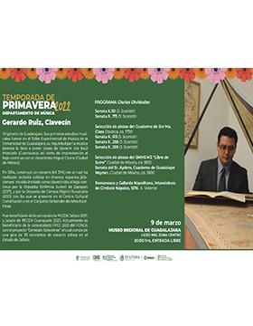 Temporada de Primavera 2022 del Departamento de Música del CUAAD