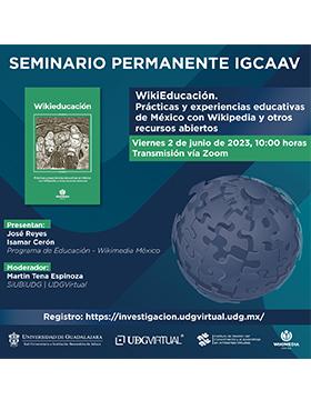 Grafico de Conferencia: Prácticas y experiencias educativas de México con Wikipedia y otros recursos abiertos