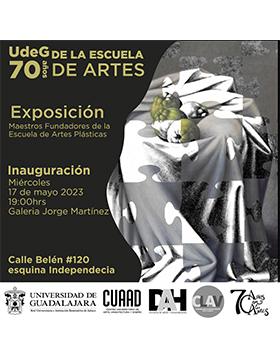Grafico de la Inauguración de la exposición: Maestros Fundadores de la Escuela de Artes Plásticas