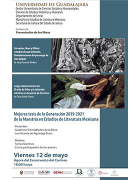 Grafico de la Presentación de los libros: Cervantes, Novo y Othón y Largo camino hacia la luz