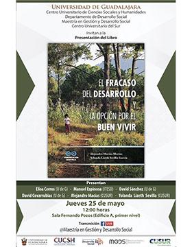 Grafico de la Presentación del libro: El fracaso del desarrollo y la opción por el buen vivir