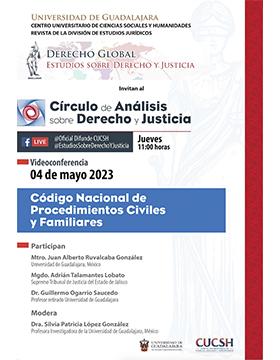Grafico de la Videoconferencia: Código Nacional de Procedimientos Civiles y Familiares