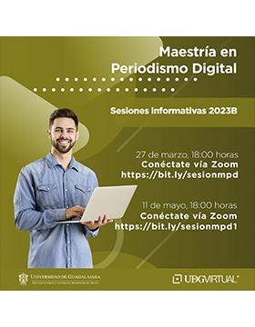 Grafico de los Posgrados en línea. Sesiones informativas 2023B