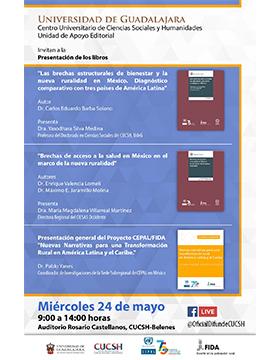 Grafico de Presentaciones de libros en el CUCSH