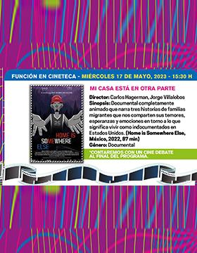 Grafico del Cineclub ¡Conoce y disfruta del séptimo arte! Ciclo: Ambulante