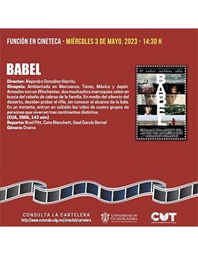 Grafico del Cineclub ¡Conoce y disfruta del séptimo arte! Ciclo: Ciudadanía Global