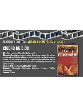 Grafico del Cineclub ¡Conoce y disfruta del séptimo arte! Ciclo: Ciudadanía Global