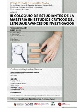 Grafico del III Coloquio de Estudiantes de la Maestría en Estudios Críticos del Lenguaje Avances de Investigación