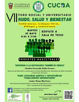 Grafico del VII Foro Social y Universitario “Ruido, Salud y Bienestar"