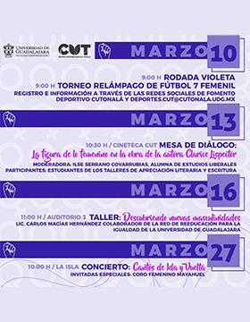 Actividades en conmemoración por el Día Internacional de la Mujer 2023 en CUTonalá