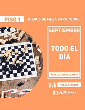 Cartel de Juegos de mesa para todos