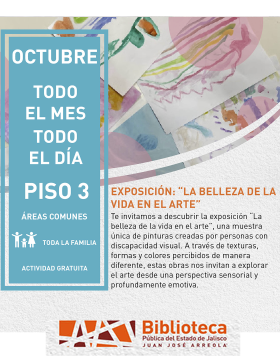 Cartel de la Exposición: La belleza de la vida en el arte