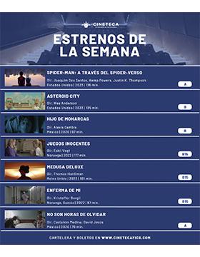 Cartelera de la Cineteca FICG, del 14 al 20 de junio