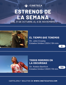 Cartel de los estrenos de la Cineteca FICG
