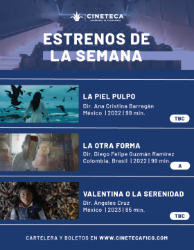 Cartel de los estrenos de la Cineteca FICG
