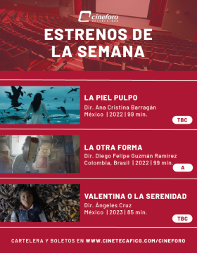 Cartel de los estrenos del Cineforo Universidad