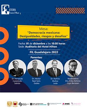Mesa Democracia mexicana Desigualdades, riesgos y desafíos