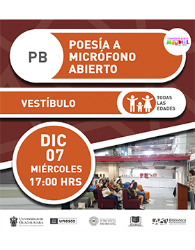 Poesía a micrófono abierto.