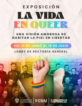 Cartel de la Exposición: La vida en queer