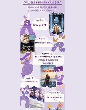 Semana de películas sobre mujeres chingonas "Mujeres tenían que ser"