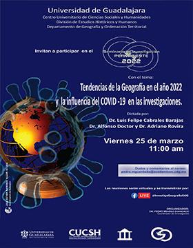 Seminario de Investigación Permanente 2022 del Departamento de Geografía y Ordenación Territorial