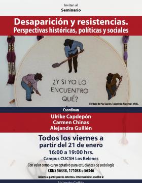 Seminario: Desaparición y resistencias. Perspectivas históricas, políticas y sociales