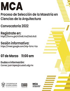 Sesión informativa de la Maestría en Ciencias de la Arquitectura