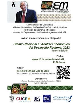 Ceremonia de entrega del Premio Nacional al Análisis del Desarrollo Regional 2022, tercera edición