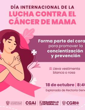 Cartel del Día internacional de la lucha contra el cáncer de mama