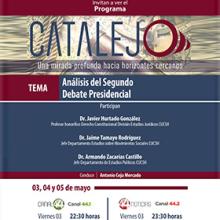 Cartel del Programa Catalejo Análisis del segundo debate presidencial