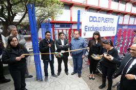 El ciclopuerto resguardará 206 bicicletas y beneficiará la movilidad y seguridad. 